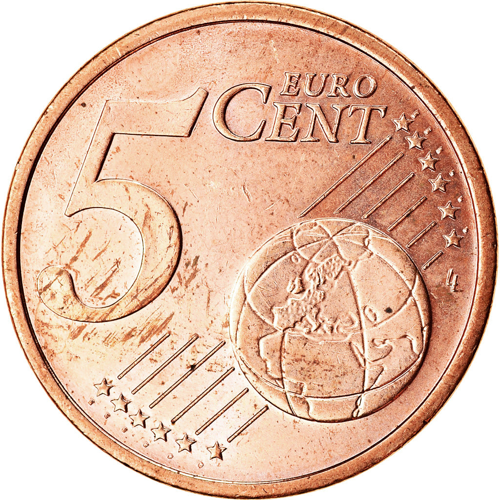 França, 5 Euro Cent, 2011, EF(40-45), Aço Cromado a Cobre, KM:1284