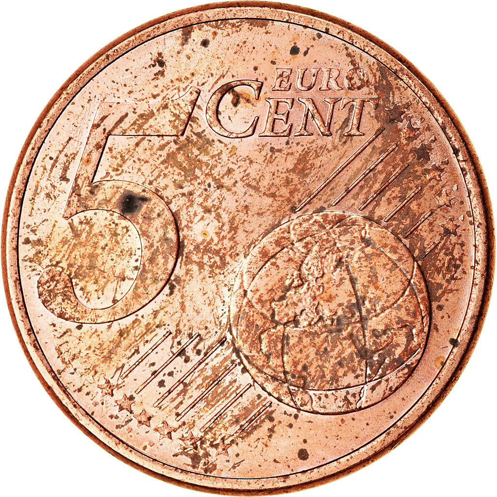 Francja, 5 Euro Cent, 2013, Paris, EF(40-45), Miedź platerowana stalą, KM:1284