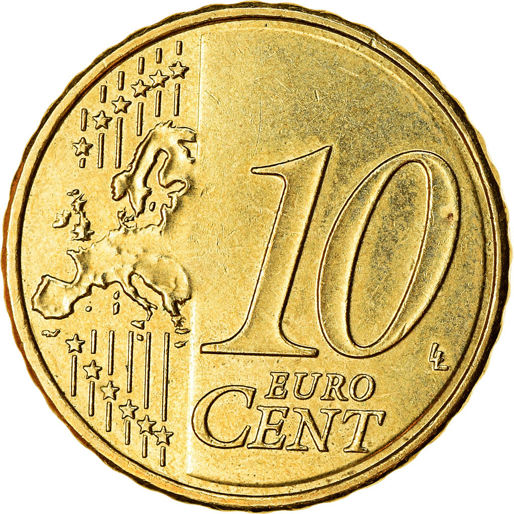 Francja, 10 Euro Cent, 2014, EF(40-45), Mosiądz