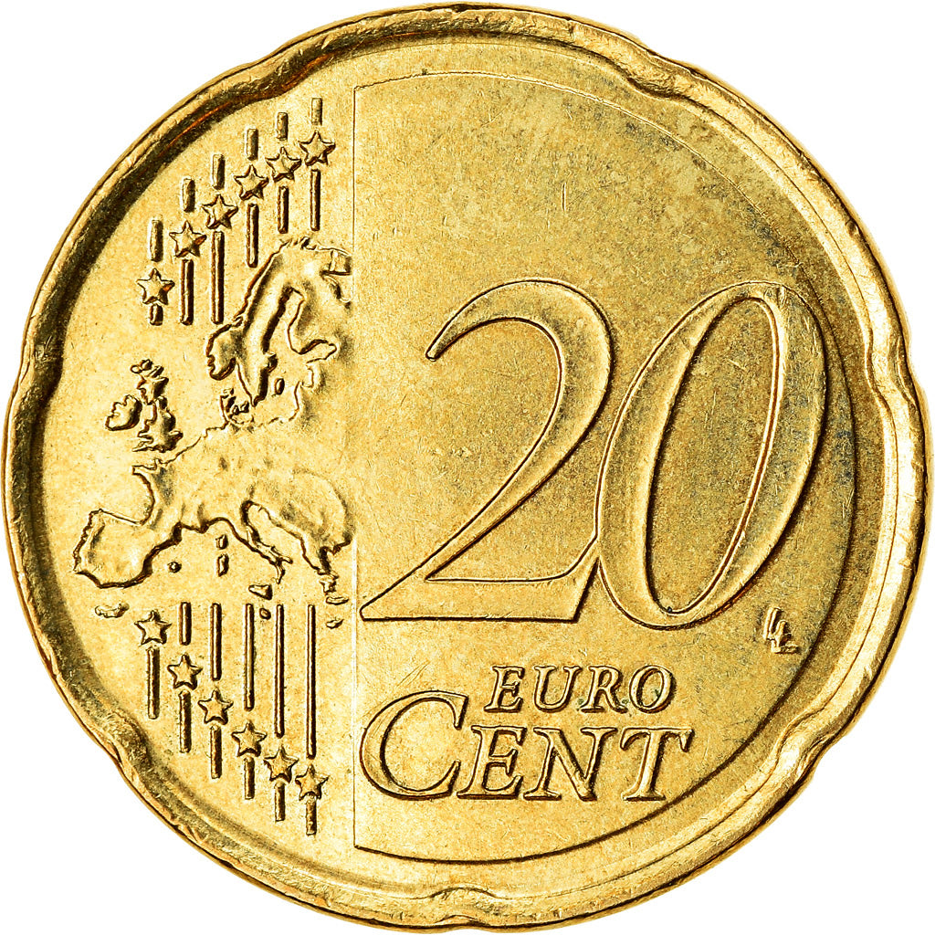 França, 20 Euro Cent, 2014, EF(40-45), Latão