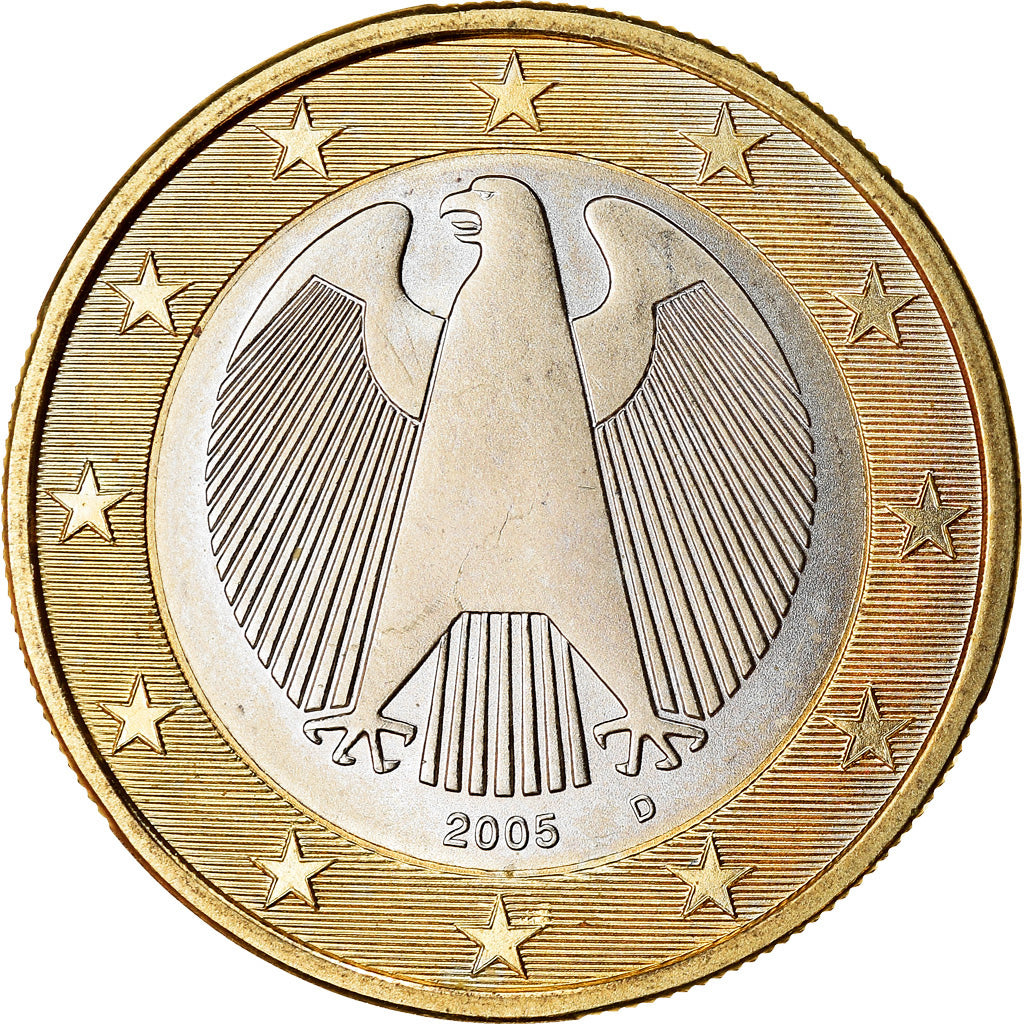 GERMANY - FEDERAL REPUBLIC, Euro, 2005, MS(63), Bi-Metallic, KM:213