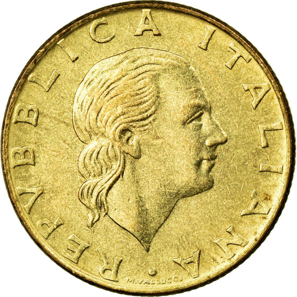 Coin, Italy, 200 Lire, 1977, Rome, AU(55-58), Aluminum-Bronze, KM:105