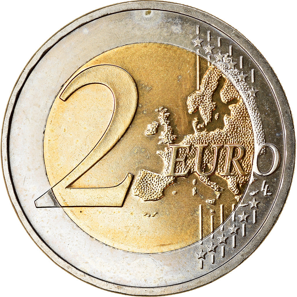 ALEMANHA - REPÚBLICA FEDERAL, 2 Euro, 2007, MS(63), Bimetálico, KM:259