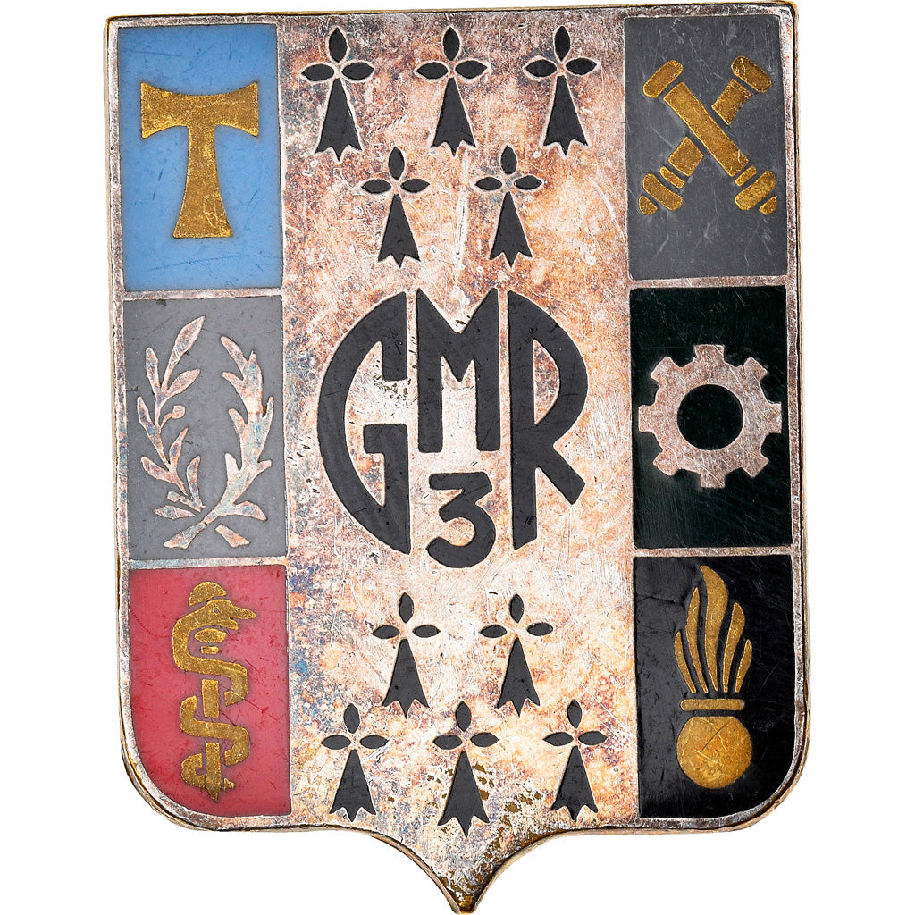 Francja, Medal, Groupements des Moyens Régionaux, WAR, 1970, Drago, AU(50-53)