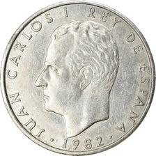 Monnaie, Espagne, Juan Carlos I, 2 Pesetas, 1982, TTB, Aluminium, KM:822