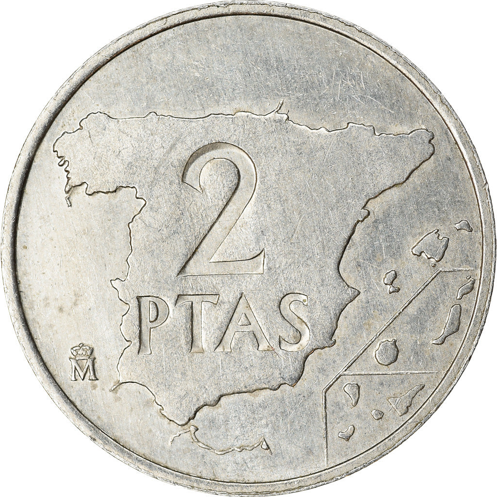 Monnaie, Espagne, Juan Carlos I, 2 Pesetas, 1982, TTB, Aluminium, KM:822