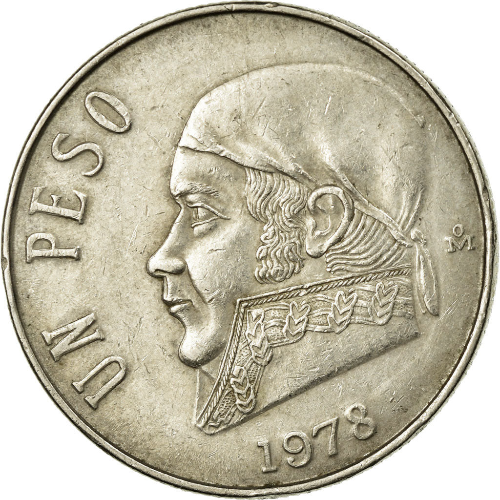 Moneta, Mexico, Peso, 1978, Mexico City, EF(40-45), Miedź-Nikiel, KM:460