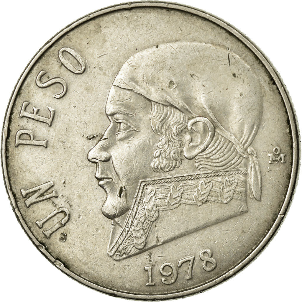 Moneta, Mexico, Peso, 1978, Mexico City, EF(40-45), Miedź-Nikiel, KM:460