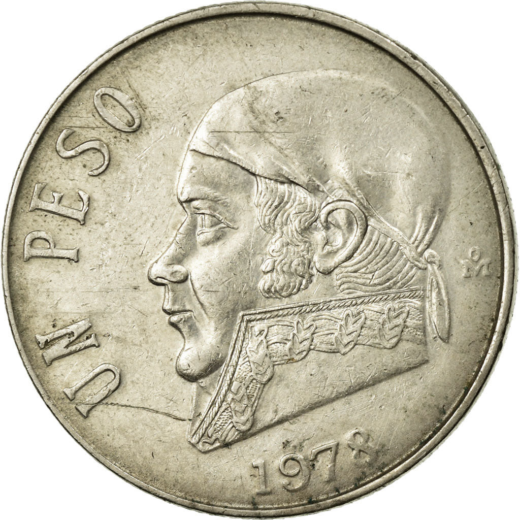 Moneta, Mexico, Peso, 1978, Mexico City, EF(40-45), Miedź-Nikiel, KM:460