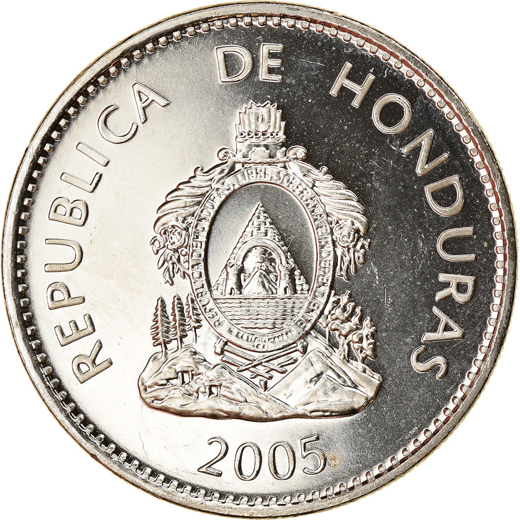 Monnaie, Honduras, 50 Centavos, 2005, SPL, Nickel plated steel, KM:84a.2