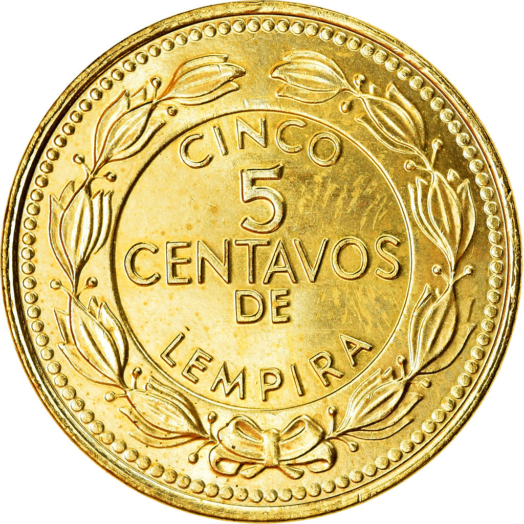 Coin, Honduras, 5 Centavos, 2006, MS(63), Brass, KM:72.4