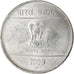 Moeda, ÍNDIA - REPÚBLICA, 2 Rupees, 2009, AU(55-58), Aço Inoxidável, KM:327