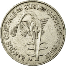 Coin, West African States, 100 Francs, 1975, AU(50-53), Nickel, KM:4