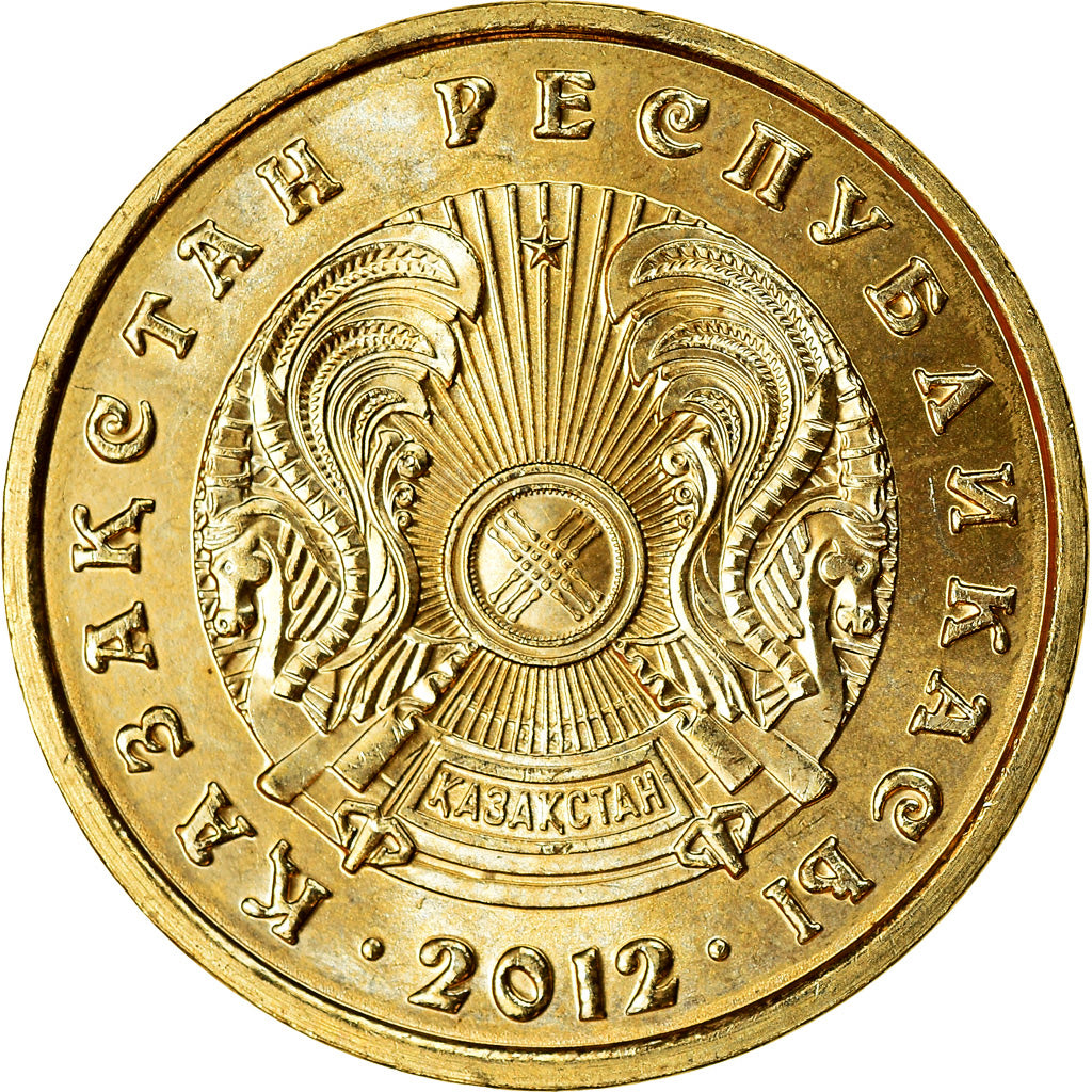 Moneta, Kazakistan, 10 Tenge, 2012, Kazakhstan Mint, SPL, Nichel-ottone