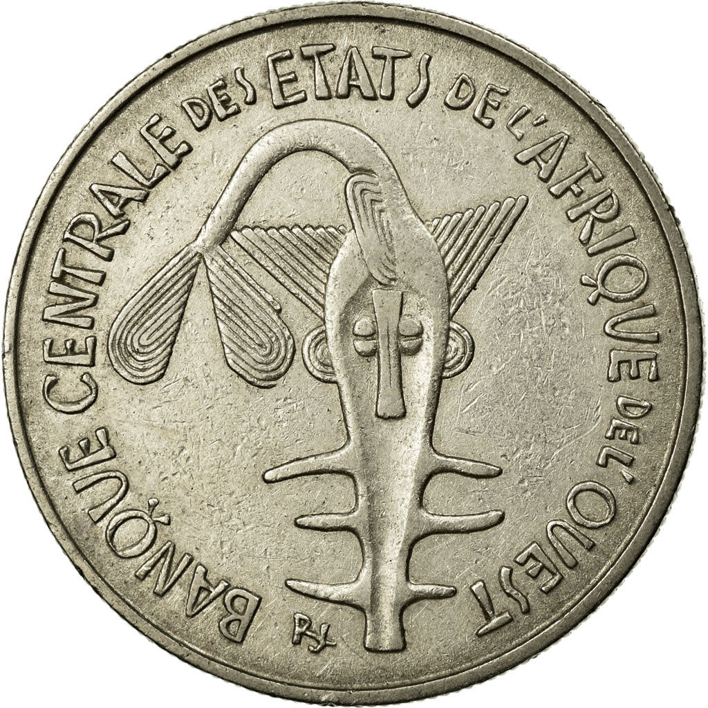 Coin, West African States, 100 Francs, 1972, AU(50-53), Nickel, KM:4