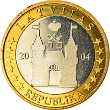 Latvia, Euro, 2004, unofficial private coin, SPL, Bi-Metallic