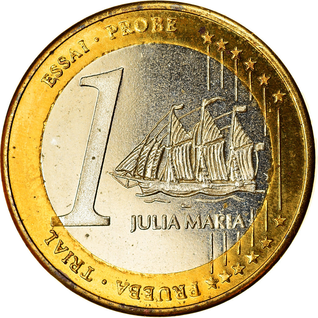 Latvia, Euro, 2004, unofficial private coin, SPL, Bi-Metallic