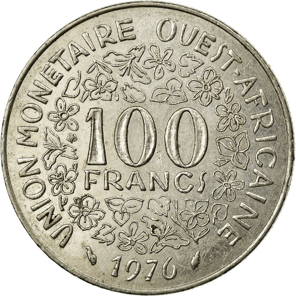 Monnaie, West African States, 100 Francs, 1976, TTB+, Nickel, KM:4