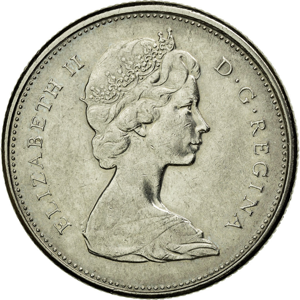 Monnaie, Canada, Elizabeth II, 25 Cents, 1969, Ottawa, TTB, Nickel, KM:62b