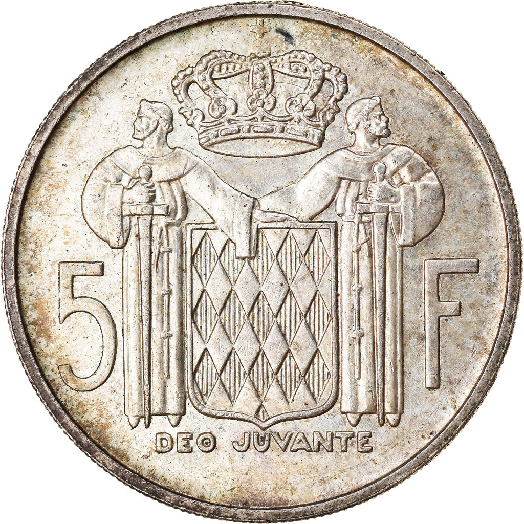 Coin, Monaco, Rainier III, 5 Francs, 1960, VF(20-25), Silver, KM:141, Gadoury:MC
