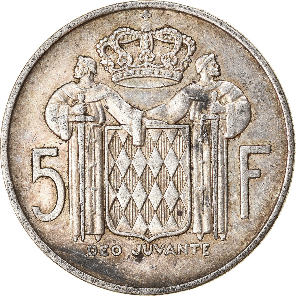 Monnaie, Monaco, Rainier III, 5 Francs, 1960, TB+, Argent, Gadoury:MC 152