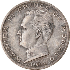Coin, Monaco, Rainier III, 5 Francs, 1960, VF(30-35), Silver, KM:141, Gadoury:MC