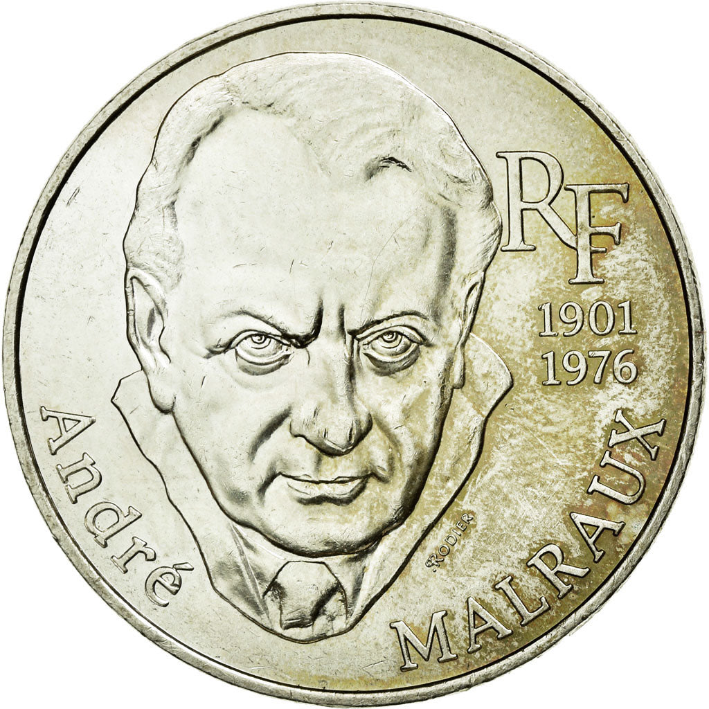 Coin, France, André Malraux, 100 Francs, 1997, MS(60-62), Silver, KM:1188