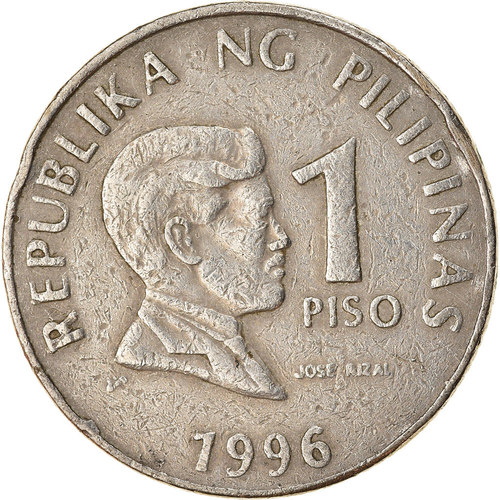 Munten, Fillipijnen, Piso, 1996, FR+, Copper-nickel, KM:269