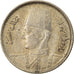 Moneda, Egipto, Farouk, 2 Piastres, 1937, British Royal Mint, MBC, Plata, KM:365