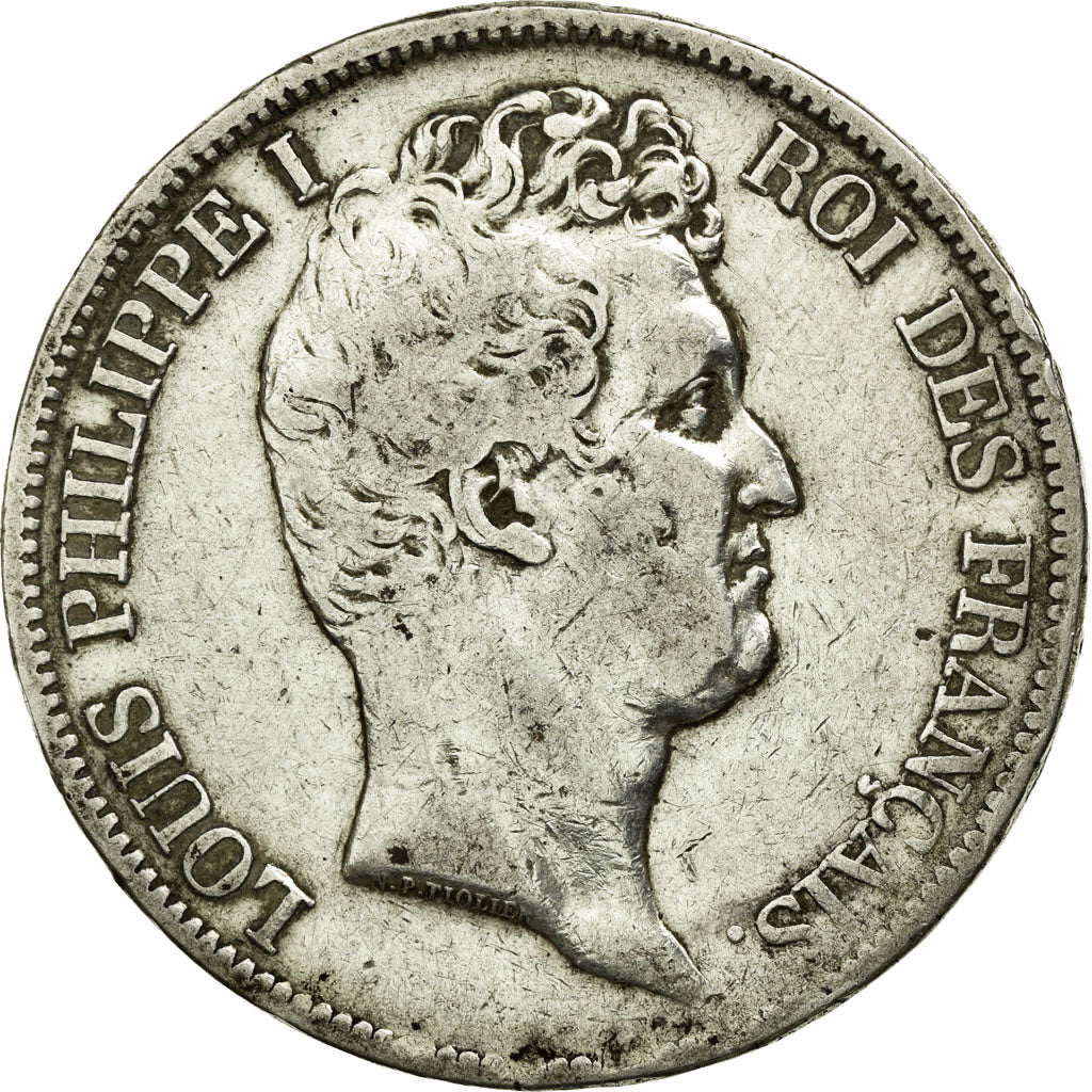 Coin, France, Louis-Philippe, 5 Francs, 1831, Bordeaux, EF(40-45), Silver