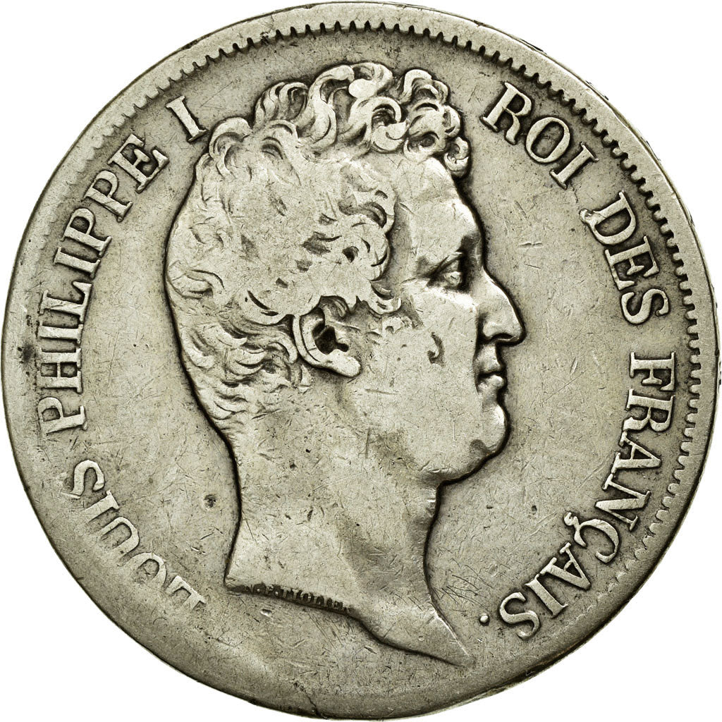 Monnaie, France, Louis-Philippe, 5 Francs, 1831, Marseille, TB, Argent