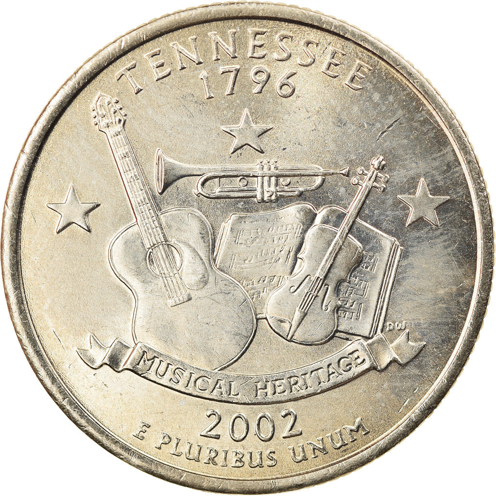Münze, Vereinigte Staaten, Tennessee, Quarter, 2002, U.S. Mint, Denver, SS