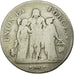 Coin, France, Union et Force, 5 Francs, 1799, Bayonne, VF(20-25), Silver