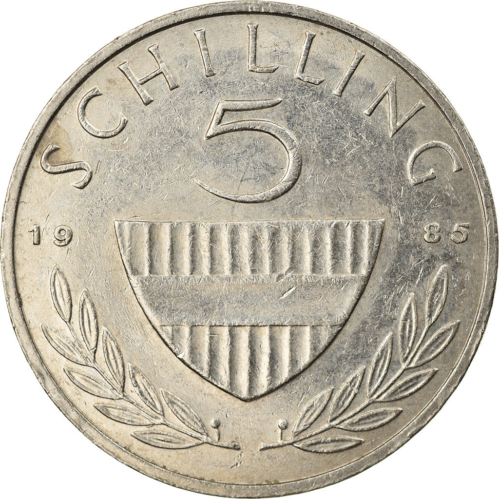 Moneta, Austria, 5 Schilling, 1985, EF(40-45), Miedź-Nikiel, KM:2889a