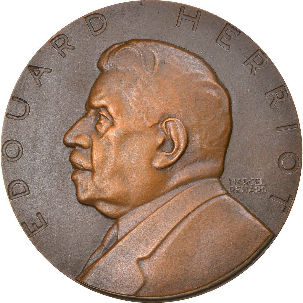 France, Médaille, 80 Ans d'Edouard Hériot, Politics, Society, War, 1952