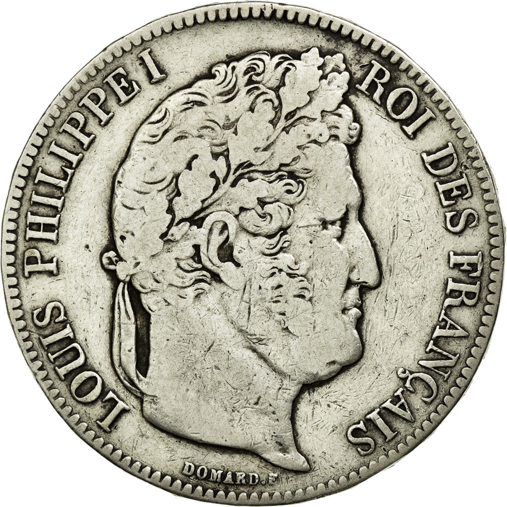 Coin, France, Louis-Philippe, 5 Francs, 1841, Paris, VF(30-35), Silver