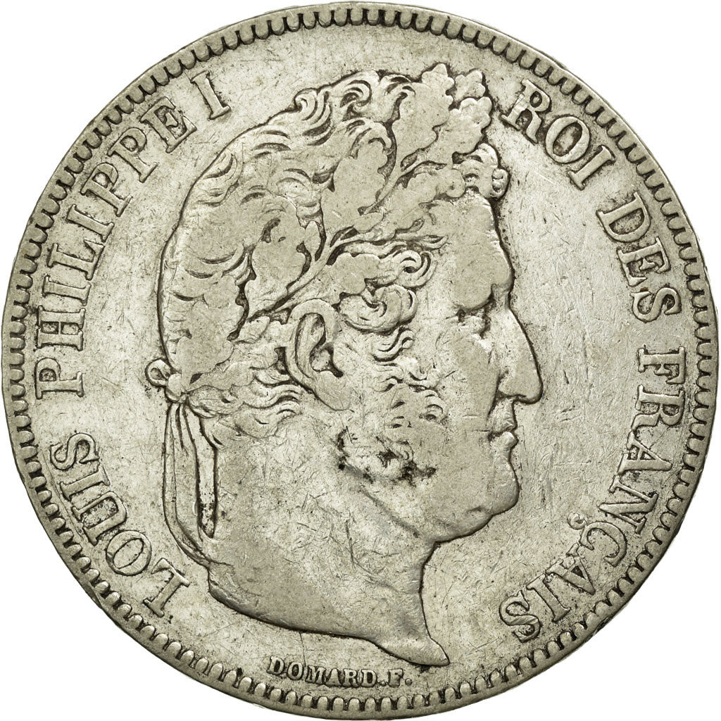 Munten, Frankrijk, Louis-Philippe, 5 Francs, 1841, Rouen, FR+, Zilver, KM:749.2