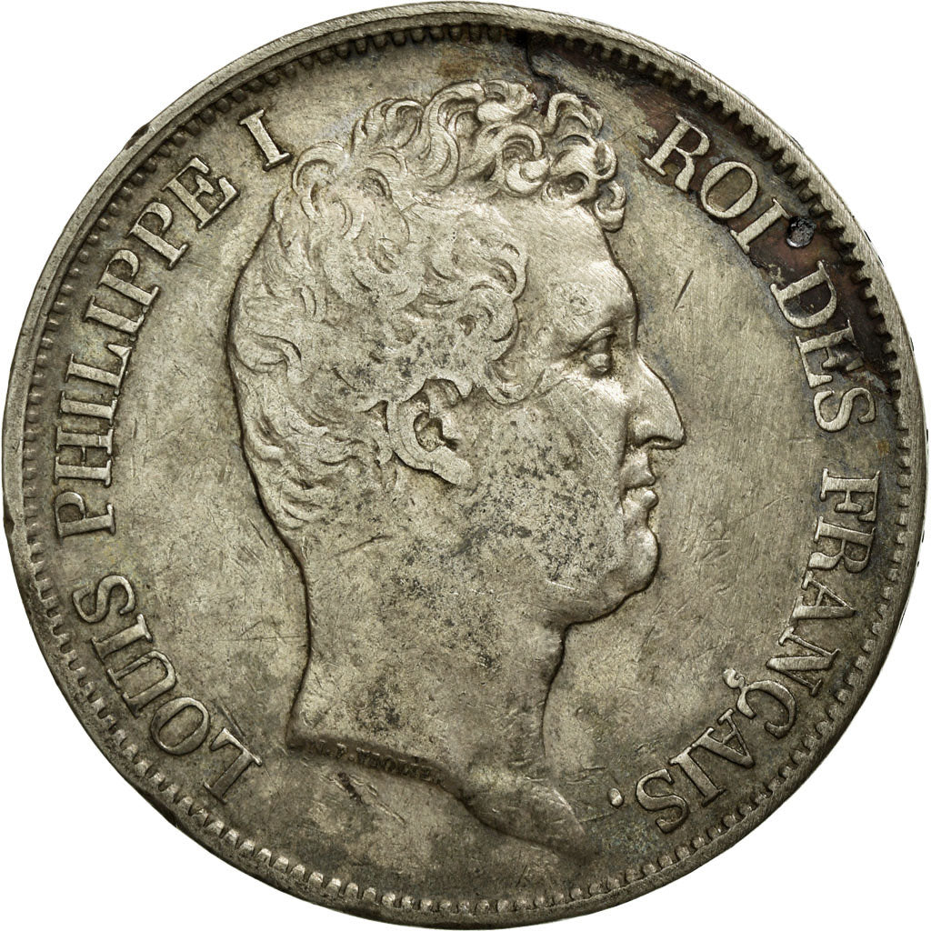 Coin, France, Louis-Philippe, 5 Francs, 1831, Lille, VF(30-35), Silver