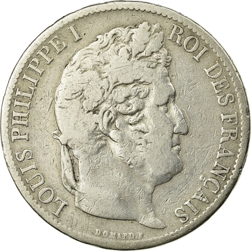 Coin, France, Louis-Philippe, 5 Francs, 1831, Bordeaux, VF(20-25), Silver