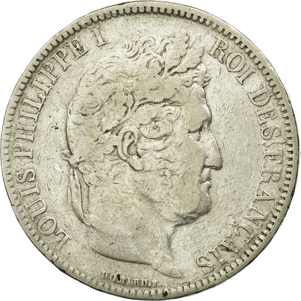 Coin, France, Louis-Philippe, 5 Francs, 1831, Rouen, VF(20-25), Silver