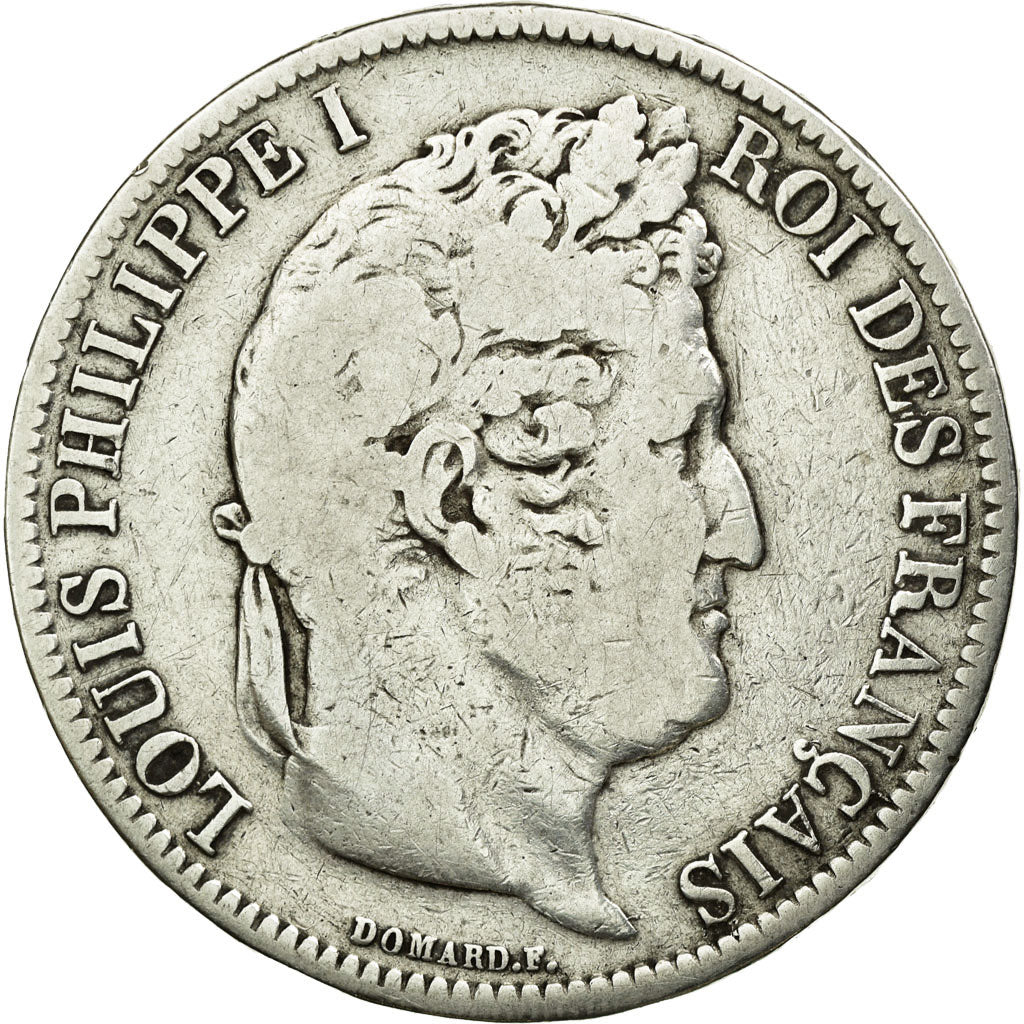 Coin, France, Louis-Philippe, 5 Francs, 1831, Lille, VF(20-25), Silver