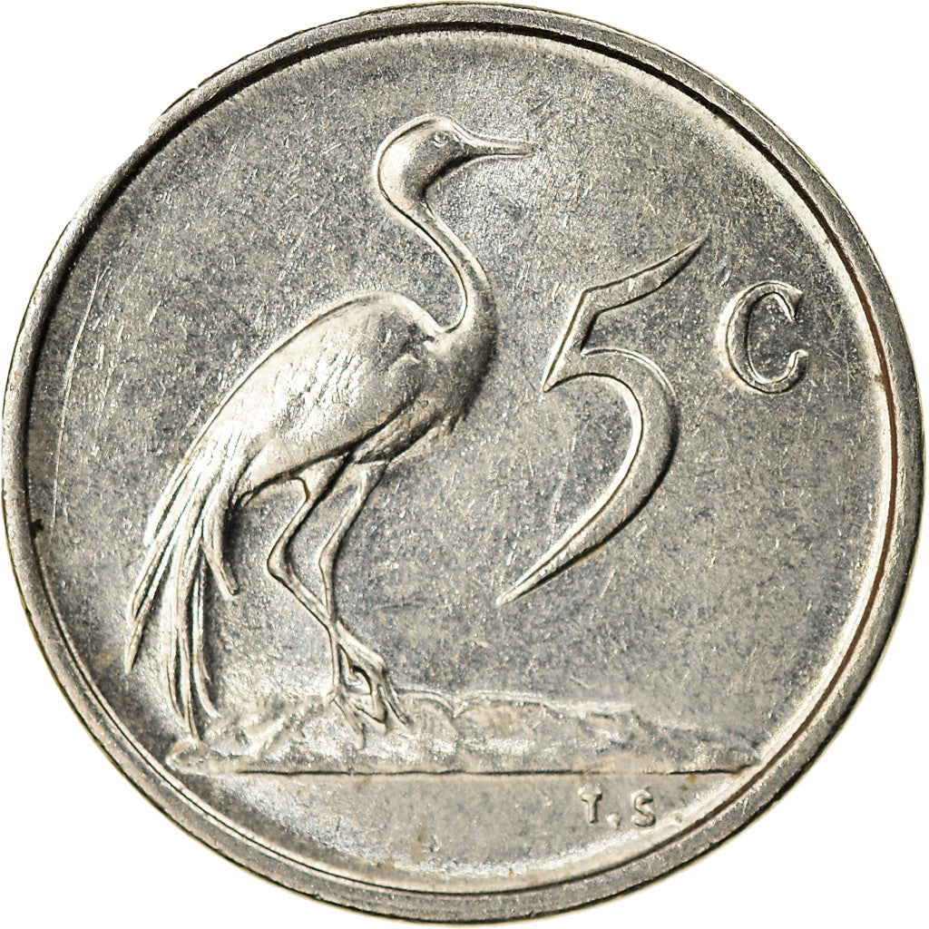 Coin, South Africa, 5 Cents, 1970, AU(55-58), Nickel, KM:84