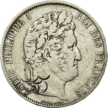 Moneta, Francia, Louis-Philippe, 5 Francs, 1847, Strasbourg, MB, Argento