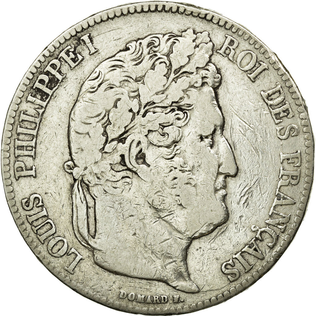 Münze, Frankreich, Louis-Philippe, 5 Francs, 1835, Paris, S, Silber, KM:749.1