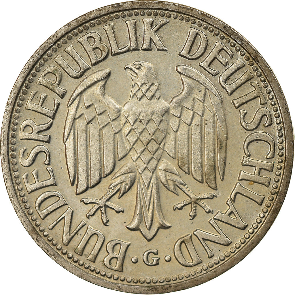 Coin, GERMANY - FEDERAL REPUBLIC, Mark, 1950, Karlsruhe, AU(55-58)