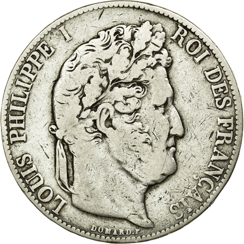 Coin, France, Louis-Philippe, 5 Francs, 1846, Bordeaux, VF(20-25), Silver