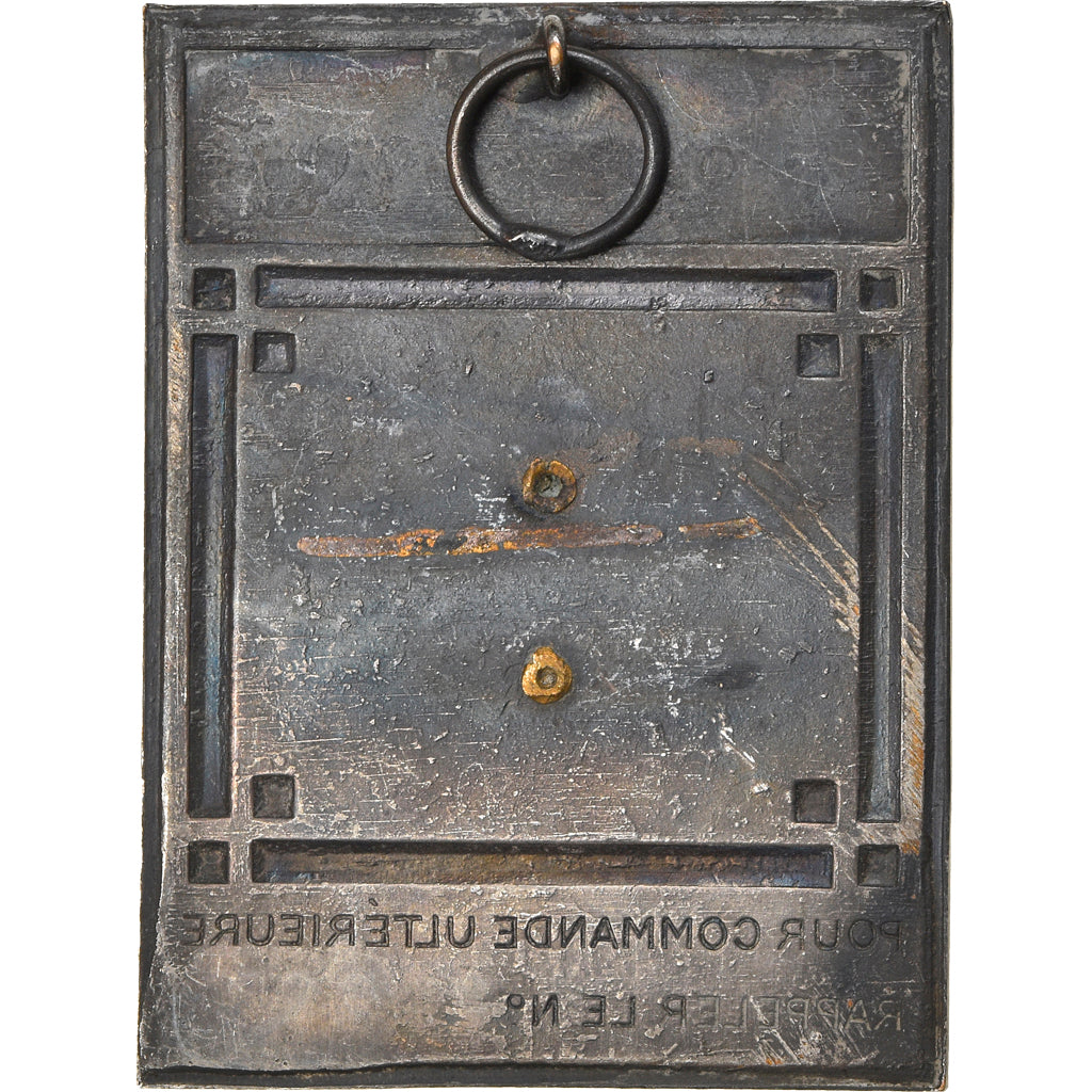 France, Médaille, Gunther Tourcoing, Club des XX, Mouscron, SUP, Silvered