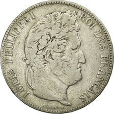 Coin, France, Louis-Philippe, 5 Francs, 1843, Rouen, VF(20-25), Silver