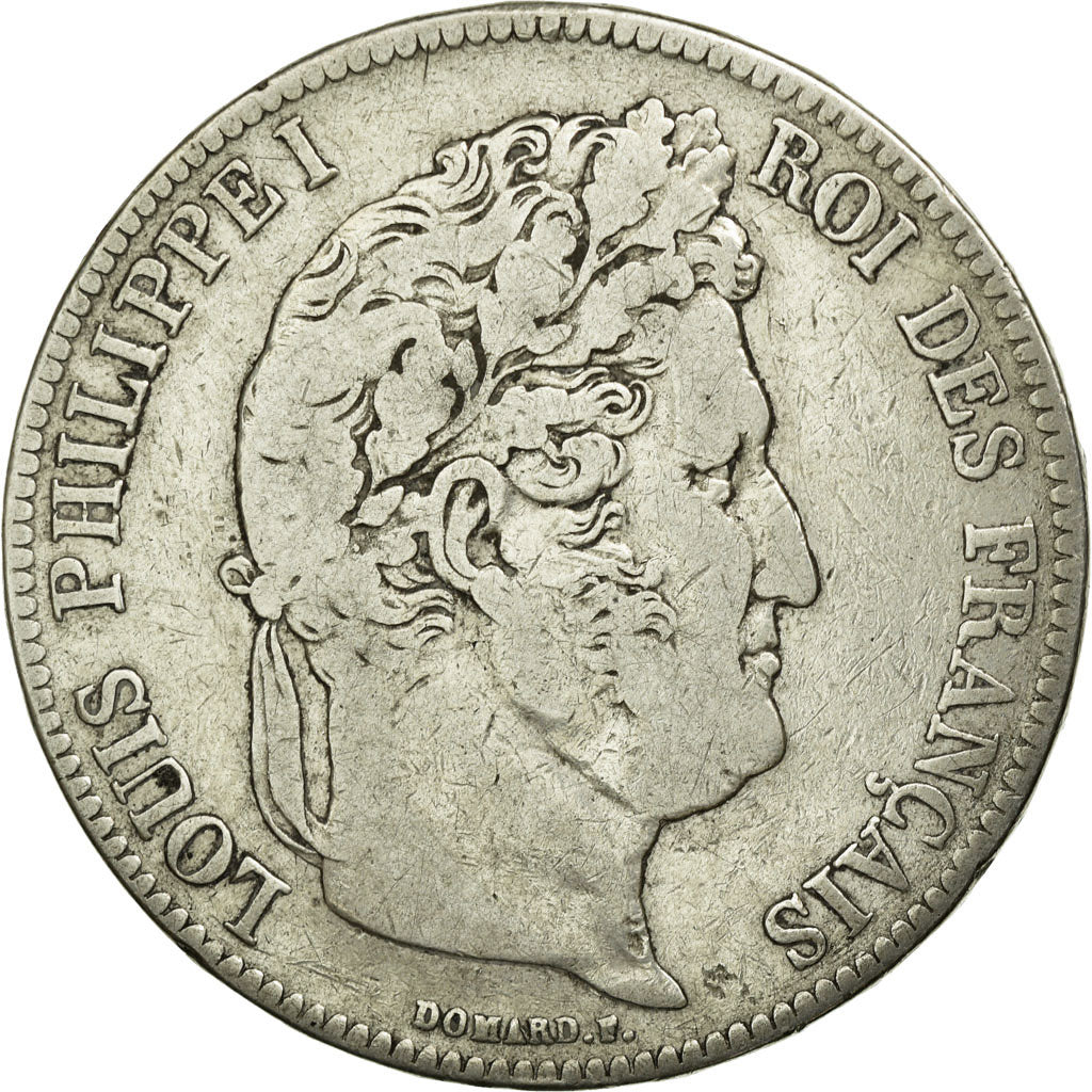 Coin, France, Louis-Philippe, 5 Francs, 1838, Paris, VF(20-25), Silver