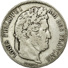 Monnaie, France, Louis-Philippe, 5 Francs, 1842, Strasbourg, TB, Argent